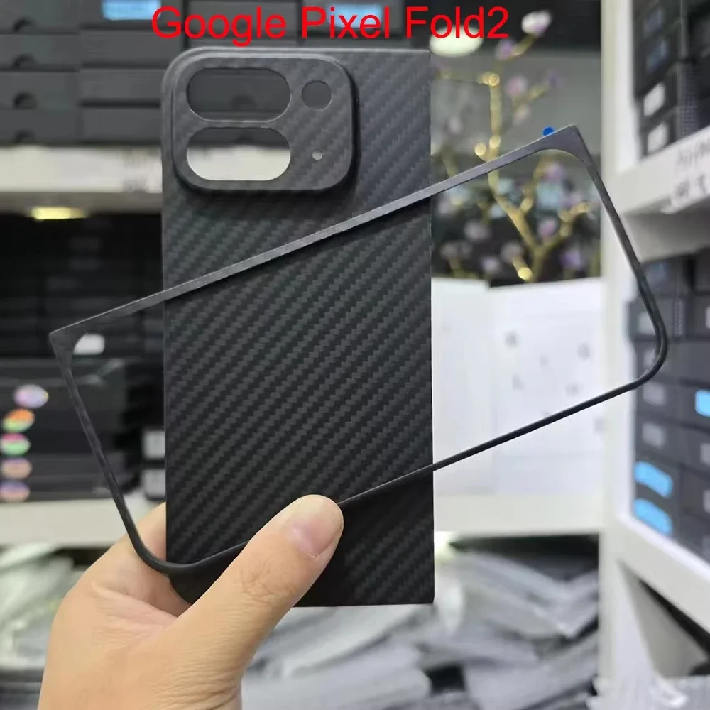 

1500D For Google Pixel 9 Pro Fold Luxury Real Aramid Carbon Fiber Phone Case Cover Protection Pixel 9 Pro Fold Luxury Case