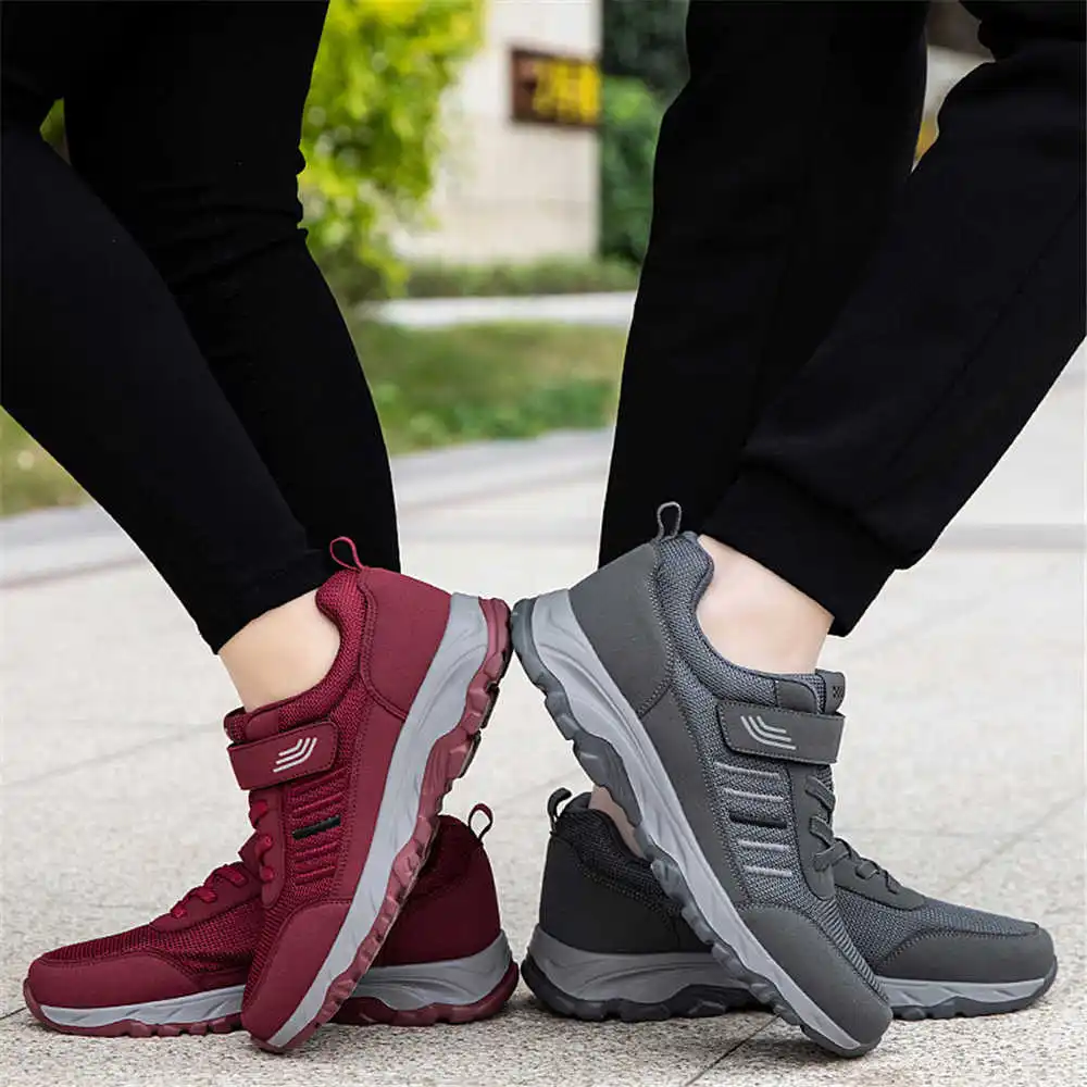 Hightops Small Size Shoes Due To Woven Best Selling For Dropshipping Red Woman Sneakers Sport Second Hand Stylish Tenes
