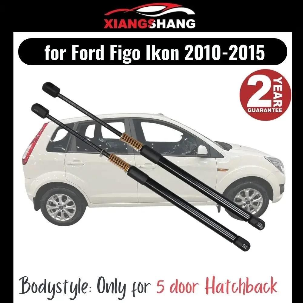 2pcs Rear Auto Open With Spring Damper for Ford Figo 5-door Hatchback 2010-2015 Trunk Boot Gas Struts Lift support