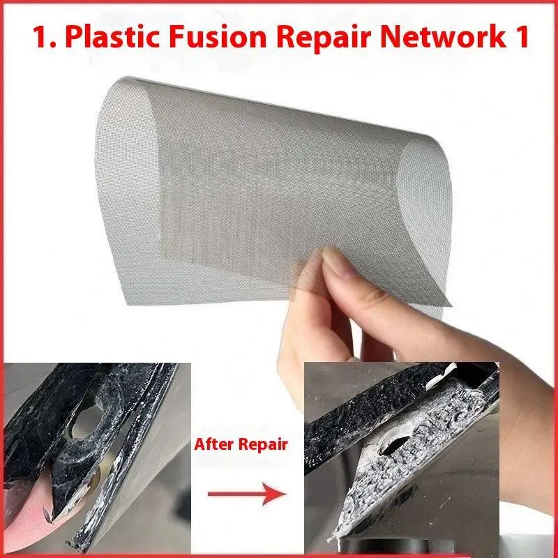 

5/10/20Pcs Universal Car Bumper Repair Mesh Stainless Steel Net Plastic Welder Crack Repairing Hole Patching Wire Kit Fix Tool