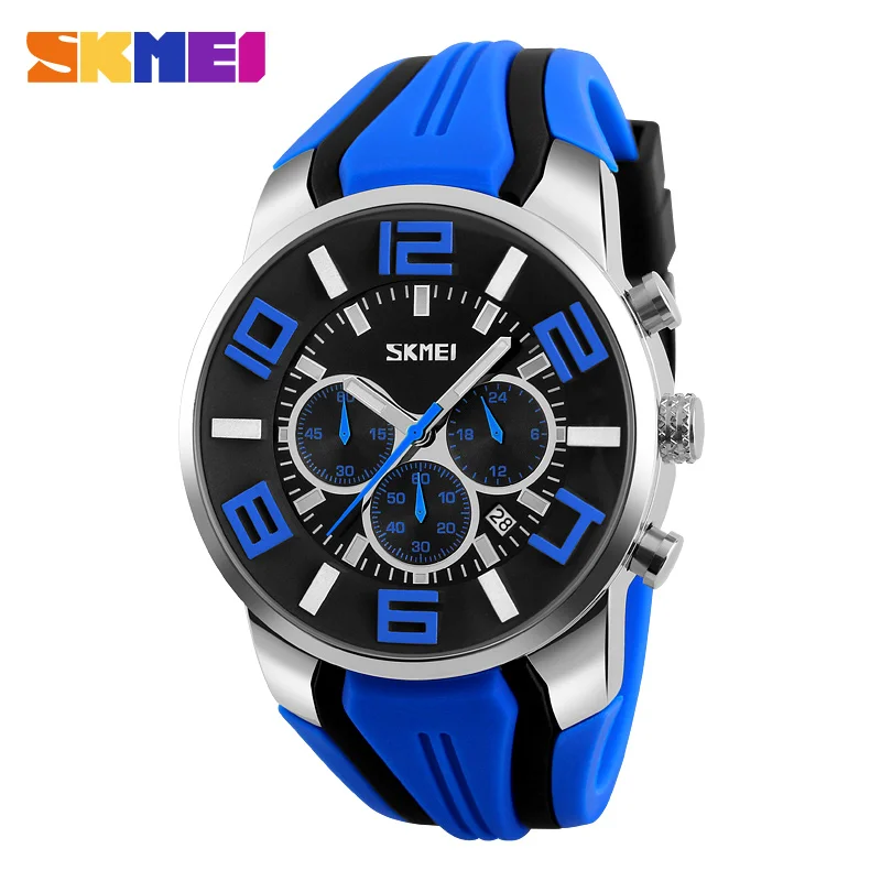 SKMEI 9128 Waterproof Sport Watch Relogio Masculino Quartz Watches Men Fashion Casual Wristwatches