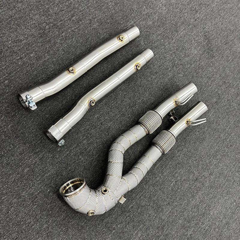 ACE Awesome Hochleistungs-Auspuff-Downpipe für AUDI RS3 2.5T 8Y 8S RACE Downpipe mit Hitzeschutz aus Edelstahl 304 – Detail 4