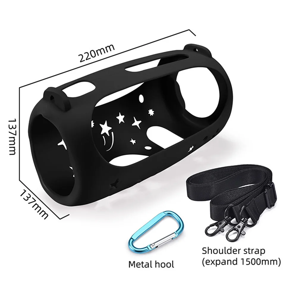 

Противоударный силиконовый чехол с динамиком Bluetooth, защитный чехол с плечевым ремнем и крючком для Pulse 5