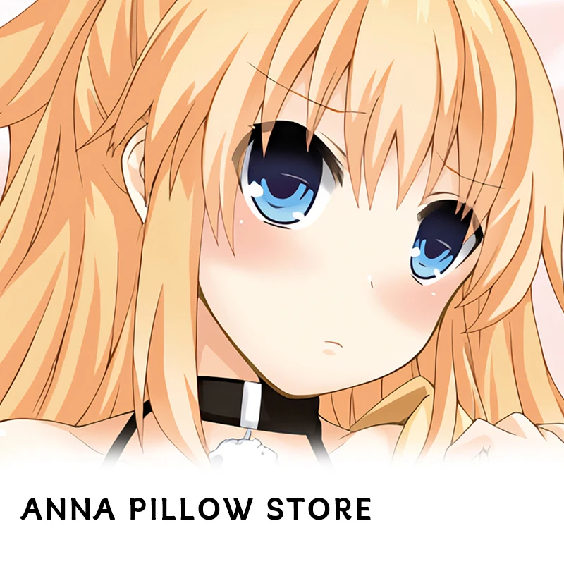 Anime Pillow case Cover Double-Sided Print Dakimakura Neptunia Series Yellow Heart Life-size Body Pillow
