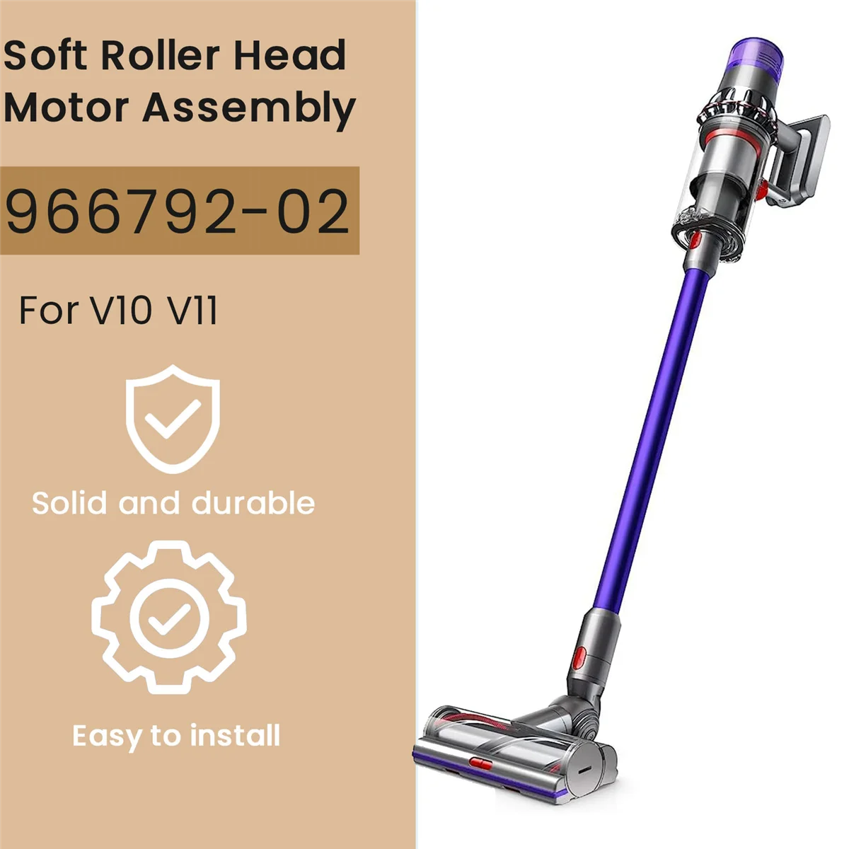 Popularny miękki wałek silnika 30W do odkurzacza Dyson V10 V11 Wymień akcesoria do odkurzaczy Zespół silnika