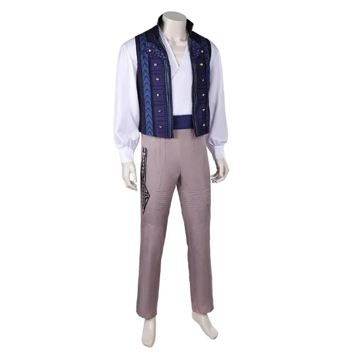 Wicked Prince Fiyero Cosplay Costume Disguise for Adult Men Clothes Shirts Vest Pants Outfits Halloween Carnival Party Suit