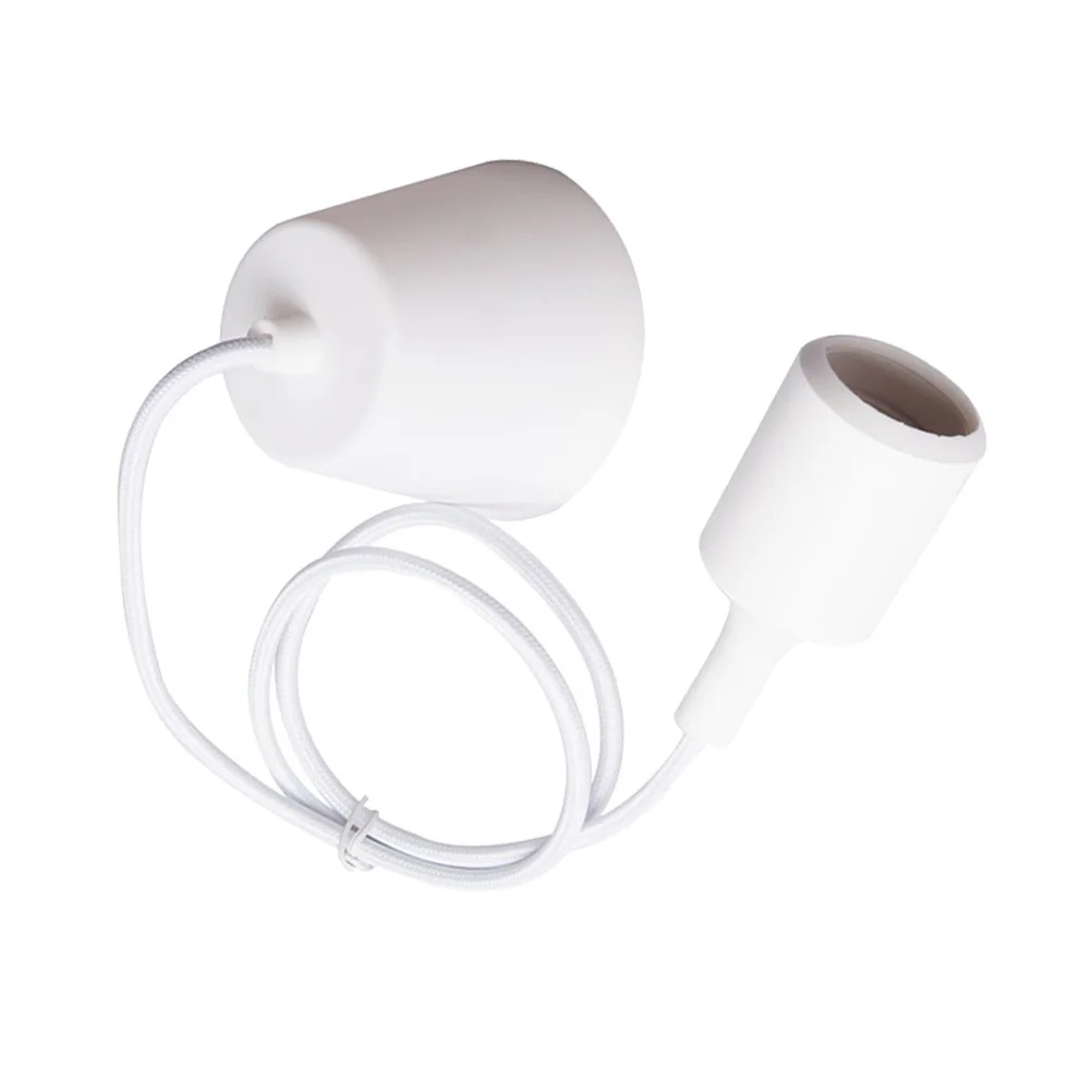 

LED Light Socket E27 Lamp Holder Silicone Plastic Round Base Screw Terminal 36V Safe Reliable for Corridor Bars Kitchens Dining