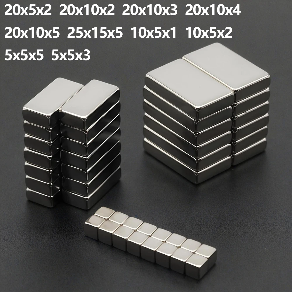 Super Powerful  Block Neodymium Magnet Series N35 Permanent Magnetic Small NdFeB Refrigerator Magnets High Performance