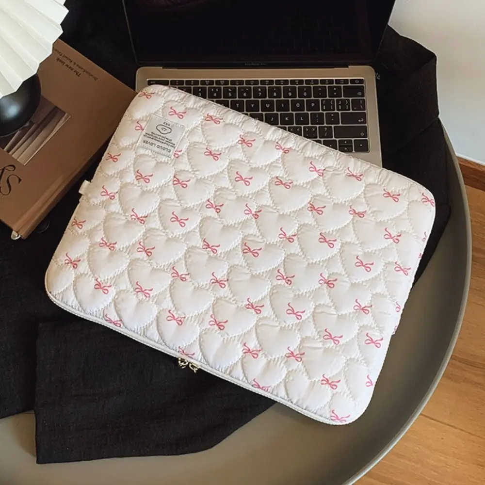 1 قطعة القوس طباعة الحب التطريز حقيبة لابتوب 11 بوصة/14 بوصة/15 بوصة حقيبة حاسوب حماية حافظة كمبيوتر محمول حقيبة كمبيوتر