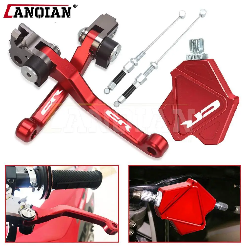

CR125R CR250R Dirt Bike Brake Clutch Levers For Honda CR 125 250 R 125R 250R 2004-2006 2007 Stunt Clutch Easy Pull Cable System