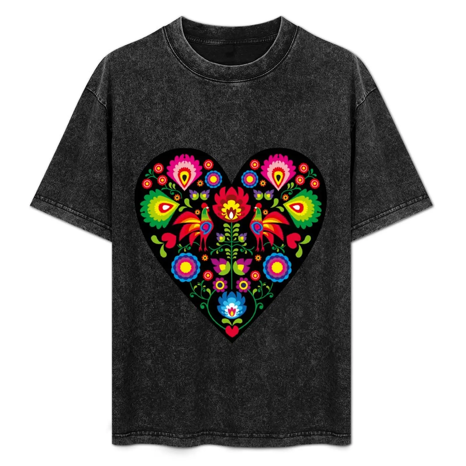 

polish folklore - wycinanki from lowicz T-Shirt Dry Fit Athletic Short Sleeve Shirt