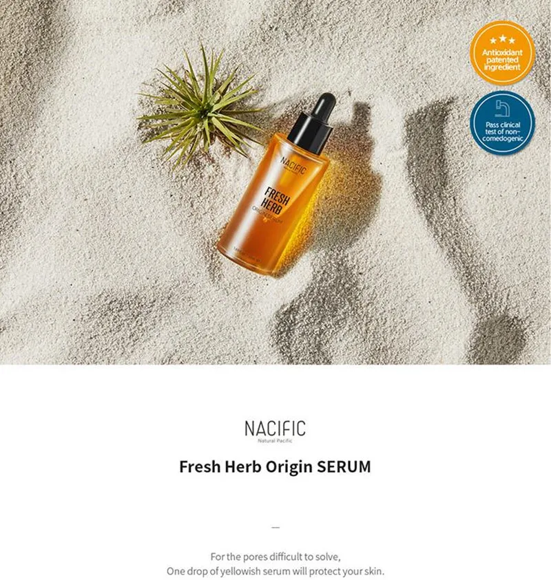 NACIFIC Fresh Herb Origin Serum Set 50ml*2pcs Liquid Firming Repair Anti-Aging Rejuvenating Skin Care Korean Cosmetics
