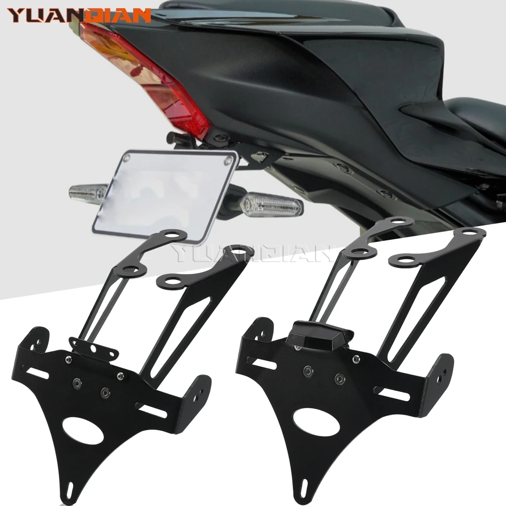 

For DUCATI Monster 659 797 821 1200 S/R Supersport 939 950 S License Plate Holder Bracket Rear Tail Tidy Fender Eliminator Kit