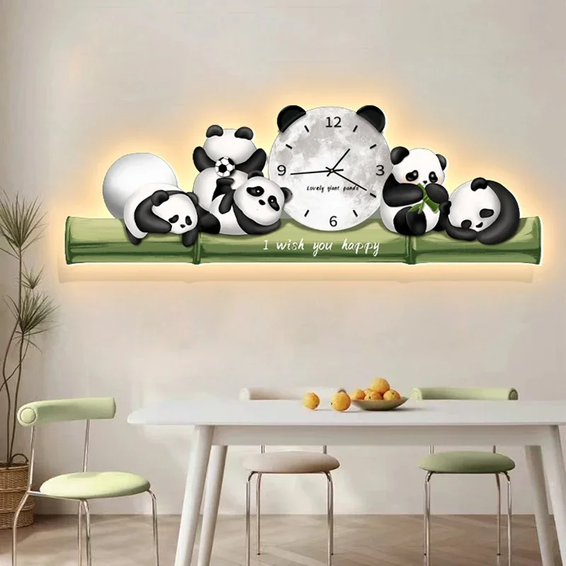 #Japanese Nordic Wall Clocks Restaurant Led Design Fashion Aesthetic Wall Watch Art Mural Villa Luxury Design Wanduhr Wall Decor