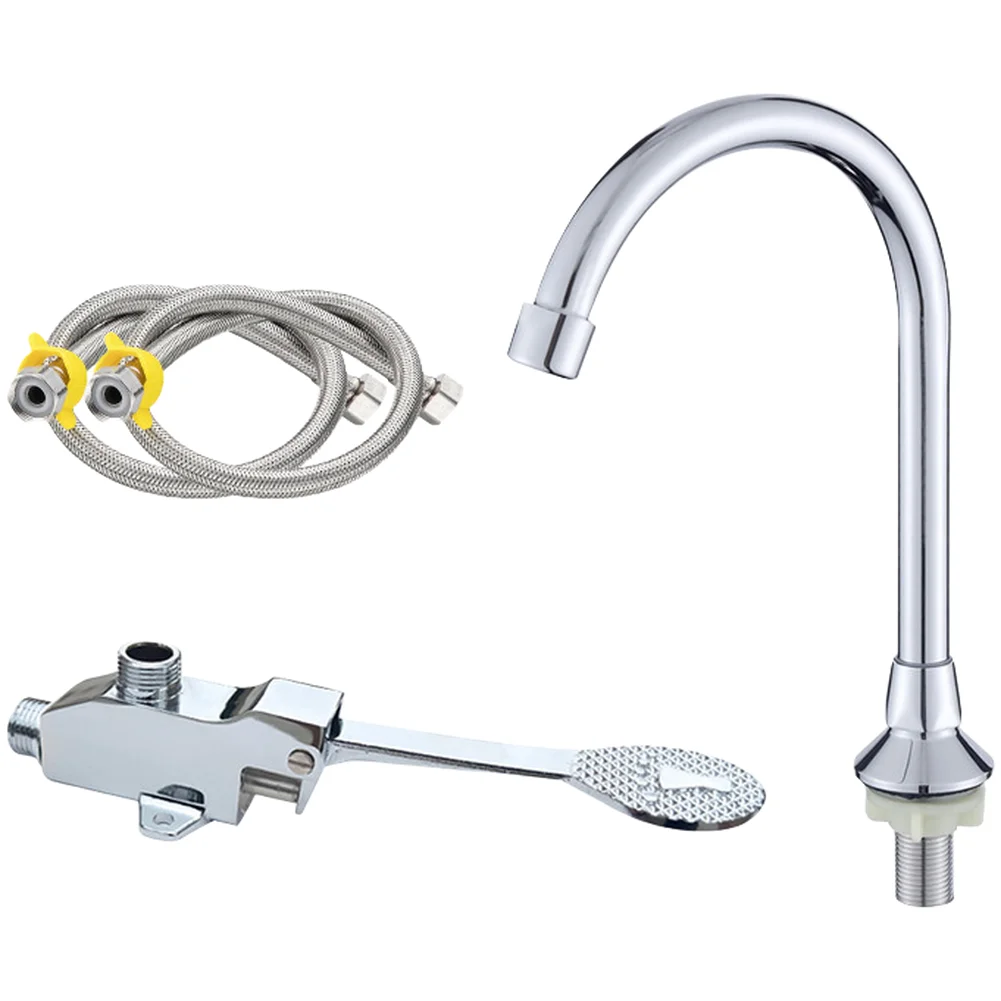 

Modern Faucet Design Foot Operated Faucet Commercial Use Easy Installation Accessories Hands-Liberated Operation