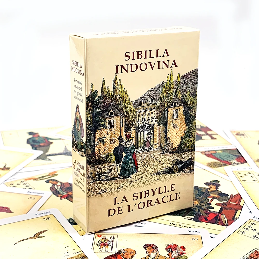 

Новые карты Sibilla Oracle, 52 карты для семейных игр, стильные и компактные, идеально подходят для путешествий, гадания и вечеринок.