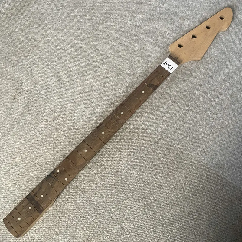 jN987 Peavey 4-String Electric Guitar Bass Neck Right Hand 20 Frets DIY Part Unfinished Genuine No Logo