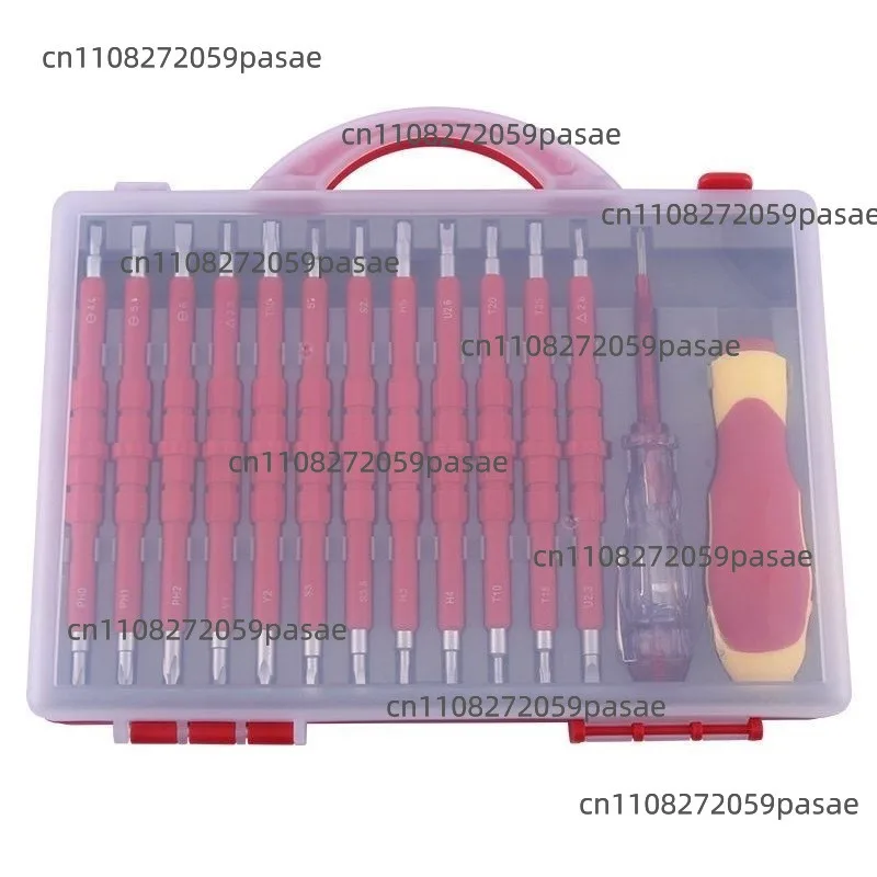 multi-functional electrician screwdriver set is made of 1000v high-voltage insulated and hardened chromium-vanadium steel