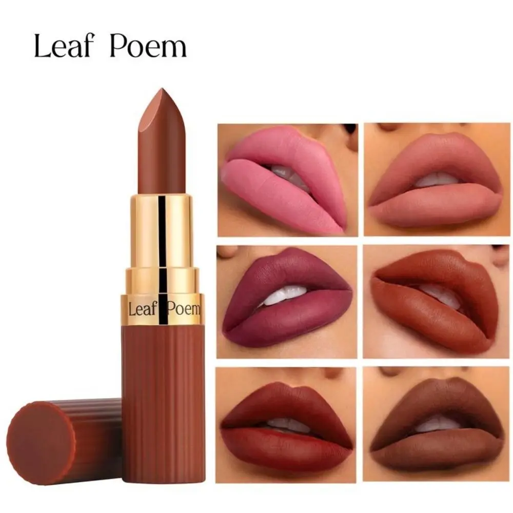 6 色のマット口紅持続保湿リップグロス色あせに強い防水高色素口紅すべての肌タイプに適しています