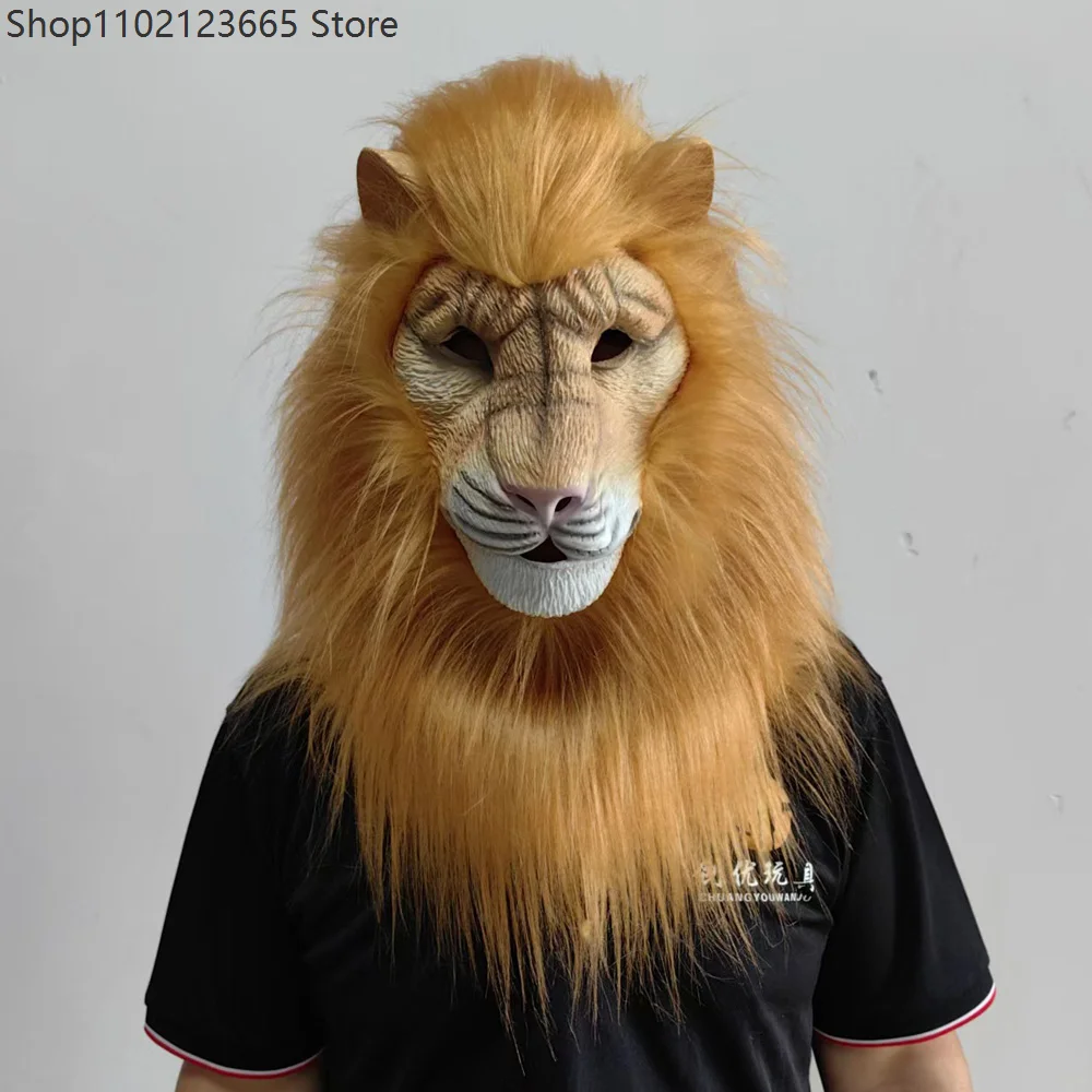 mascara-de-leao-unissex-para-cosplay-capacete-de-latex-de-leao-branco-acessorios-para-fantasias-de-carnaval-aderecos-para-festas-de-halloween-2026