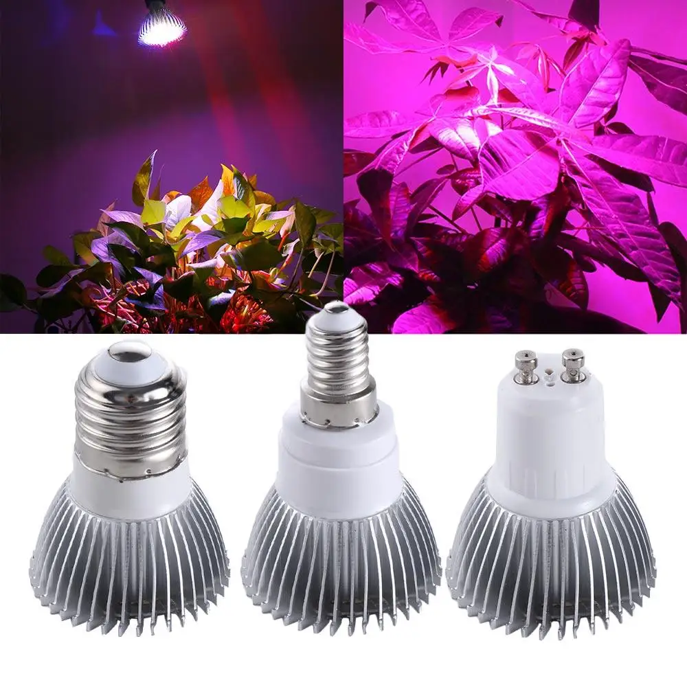 Flor Frutas GU10 E14 E27 espectro completo LED invernadero planta creciente para plantas bombilla crecen luz planta lámpara Phyto lámpara