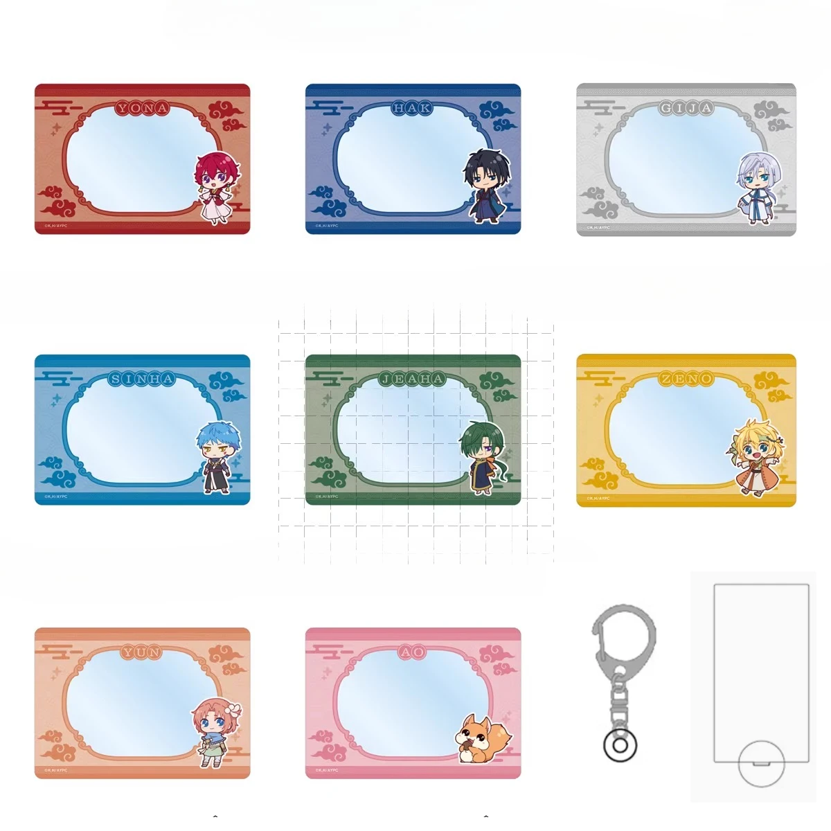 

Game Yun Kijia Son Haku Jieha Suuon Shina Yona Acrylic Stand Figure Doll Anime Keychain Cosplay Toy for Gift