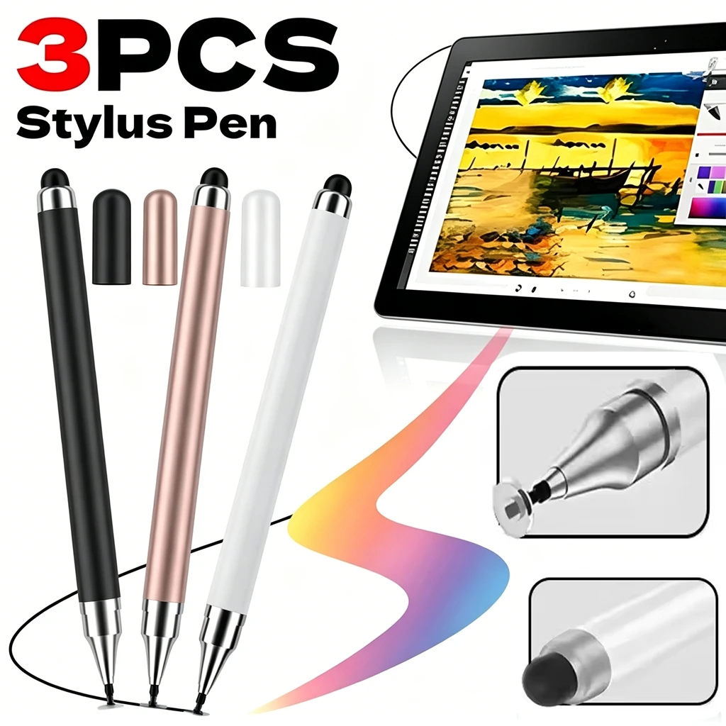 

Tablet Pen Drawing Screen Touch Pen 2 in 1 Stylus Pen for IPhone IPad Tablet Capacitive Touch Pencil for Samsung Android Phone