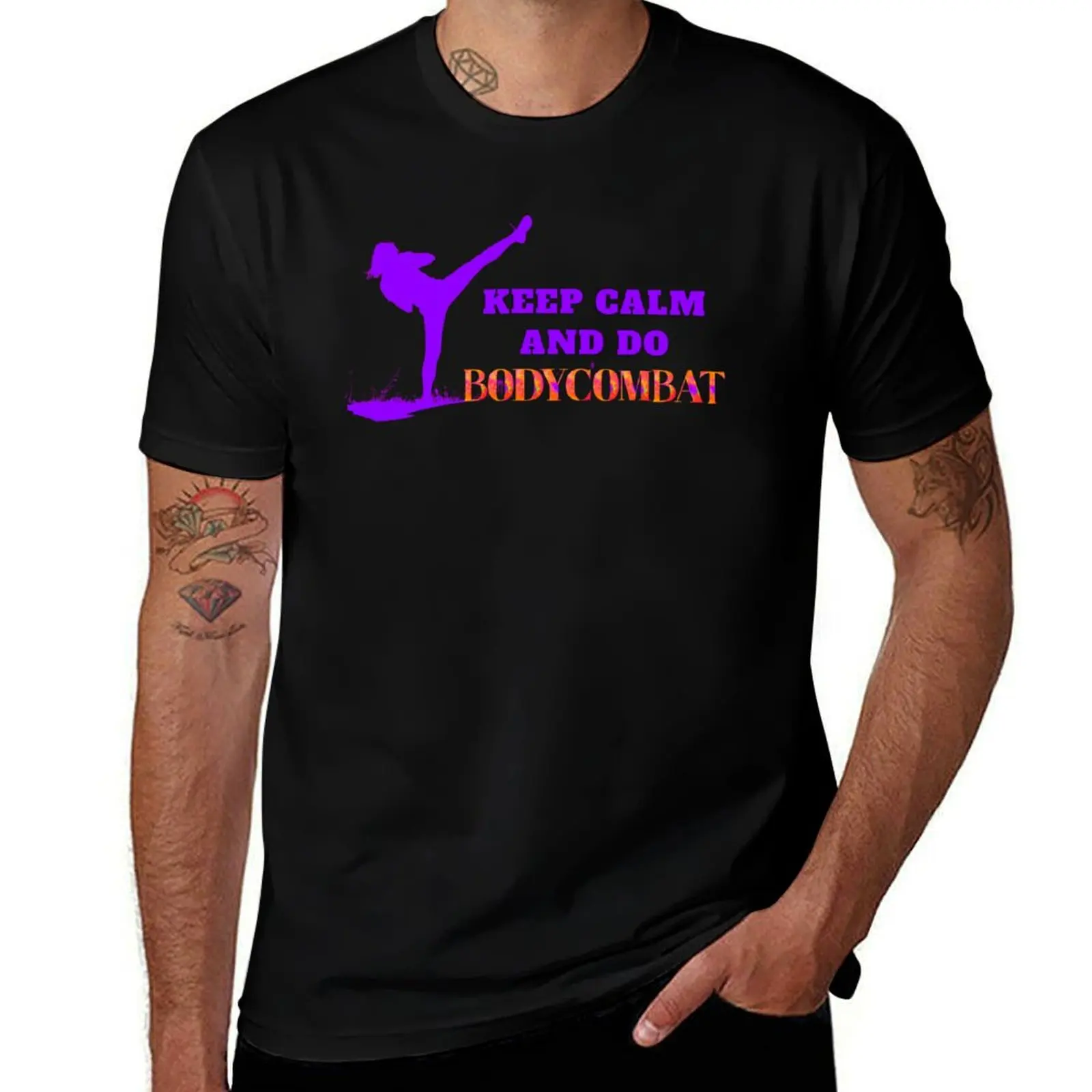 Keep Calm and Do BodyCombat T-Shirt Basic Breathable Solid Color T-Shirt