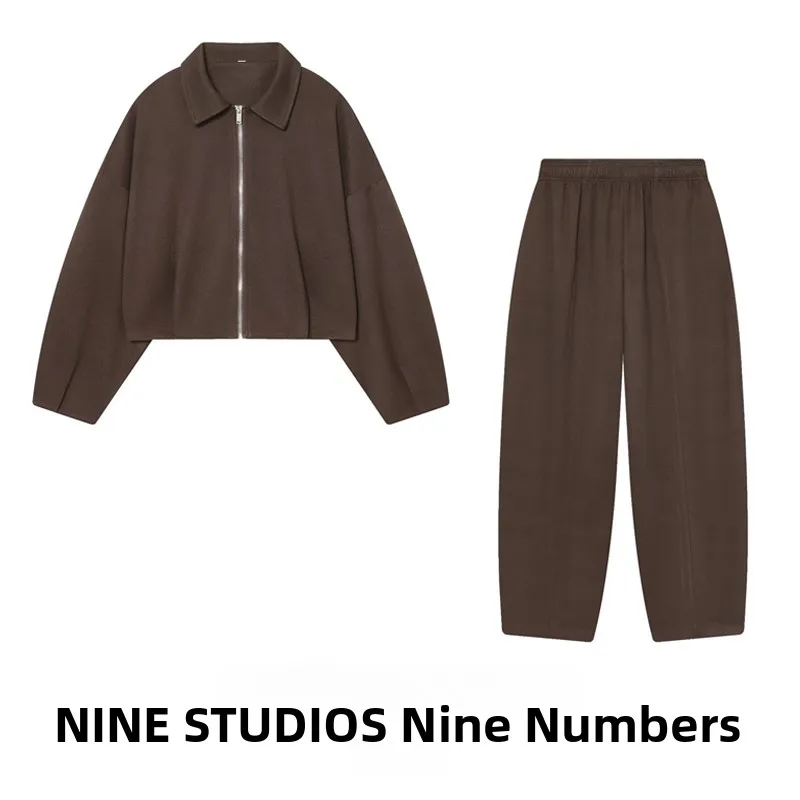 

NINE ZAR Женская мягкая верхняя одежда для пилотов Jaet, эластичные прямые брюки, комплект Faion, зимняя коллекция ort Sle Long Sve