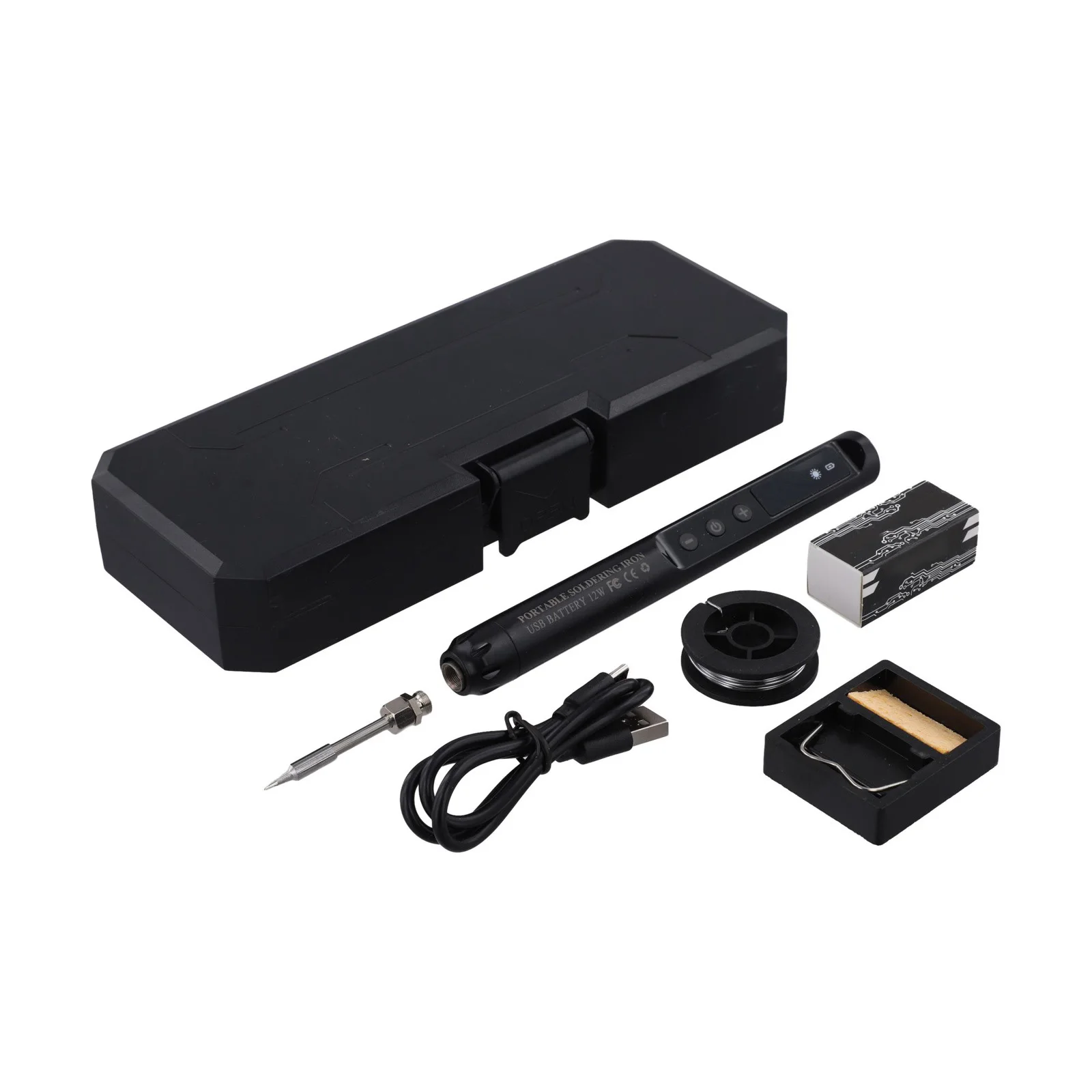 USB C Rechargeable Soldering Iron Set Digital Temperature Control 3 Tips For Circuit Board Fix Phone Component DIY Craft Tool