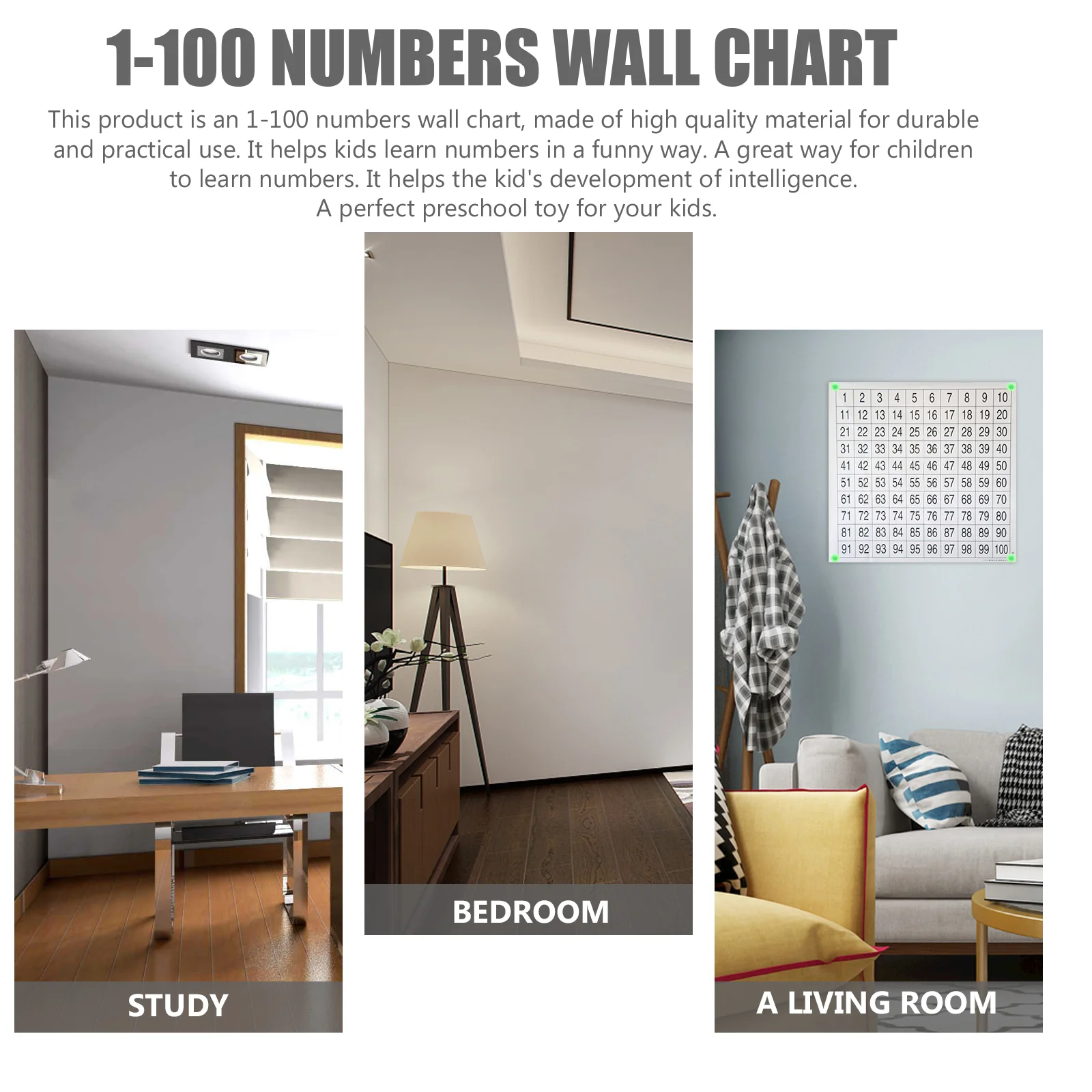 Number Digital Siding Chart The Circle Early Education Numbers Wall Map Toddler