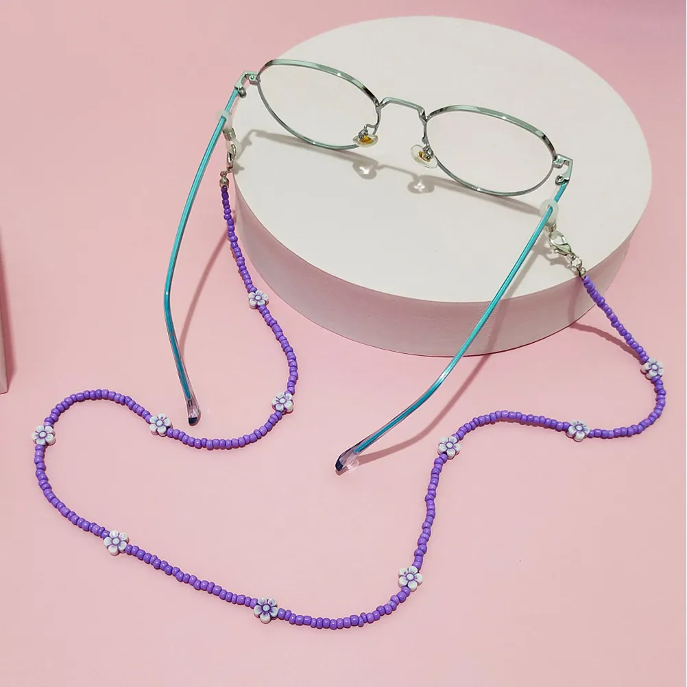 Multi Functional Bohemian Lanyard Mask Chain Glasses Strap Beaded Necklace Holder Face Mask Retainer for All Ages