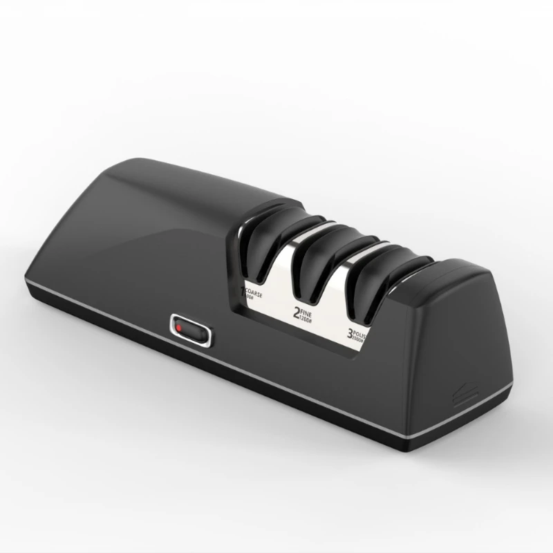 

Electric Knife Sharpener Level 4 Slot and Sharpener Sawtooth Knife 4-Stage Kitchen