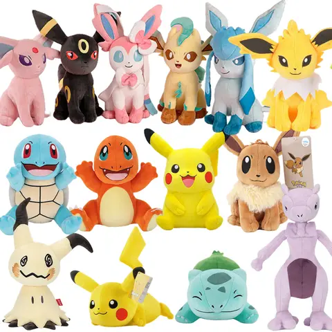 DuoDuoBao Original POKEMON Eevee Sylveon Umbreon Espeon Plyschleksak Gengar Pikachu Charizard Plyschdocka Mjuk Kawaii Leksaker Barnpresent 10 best sales köpa Pokémon plyschleksaker - №9