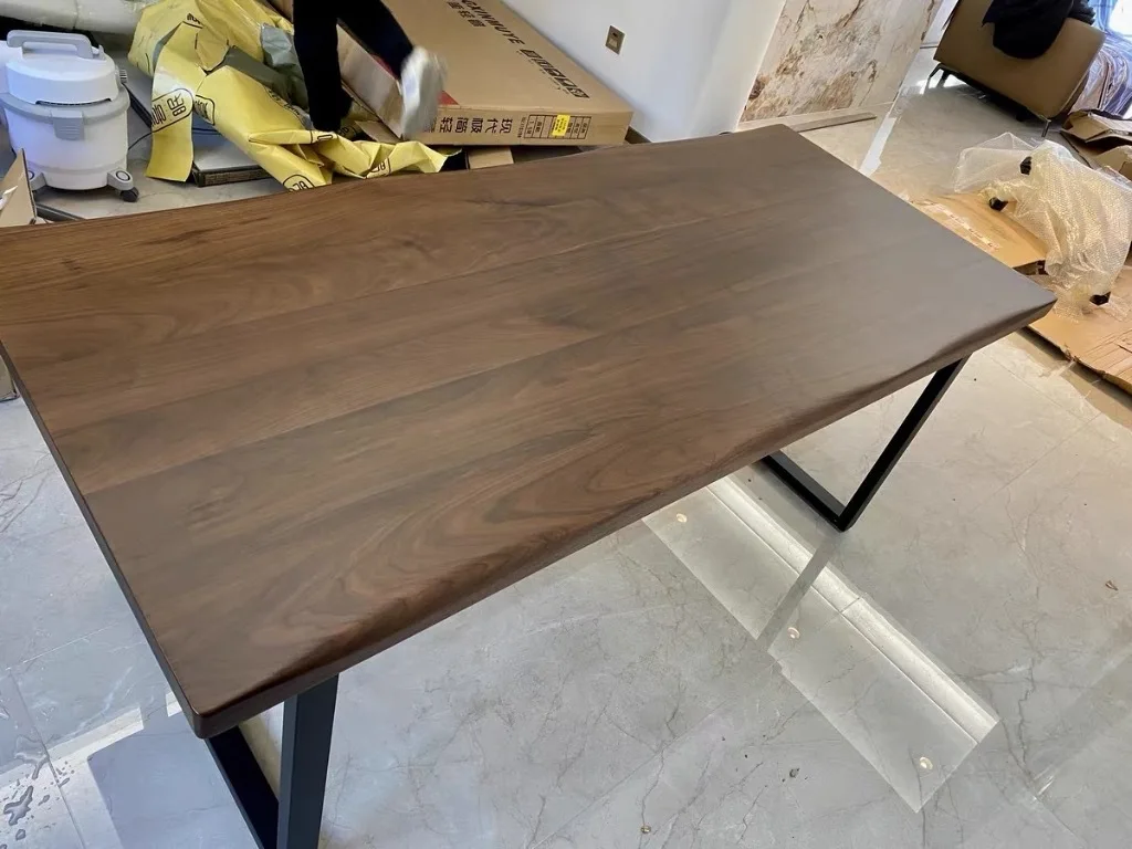 Solid  board black walnut cherry  ash desktop desk board computer desk panel solid wood customization