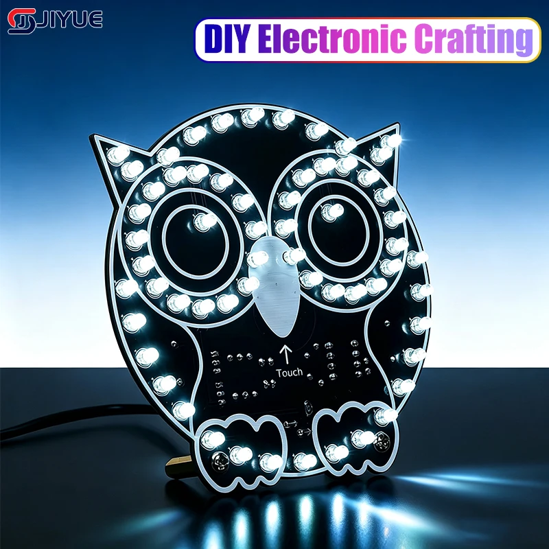 NEW DC 5V LED Owl Touch Lamp DIY Electronic Crafting Touchable Nightlight Ornament Circuit Board Soldering Practice Kit