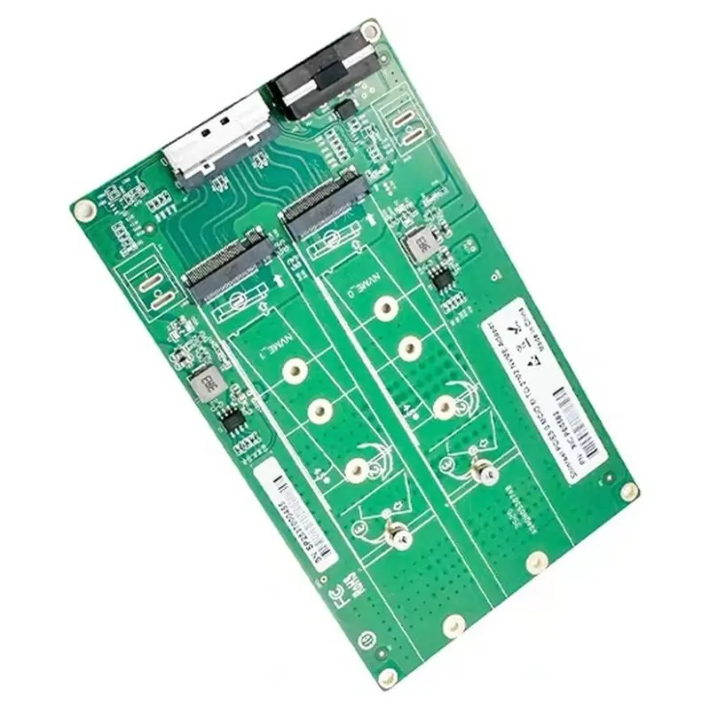Dual M. 2 Gen5 Nvme SSD Pcie 5.0 MCIO 8I Expansion Converter M-Key 2280 For Desktop For Server Adapter Card