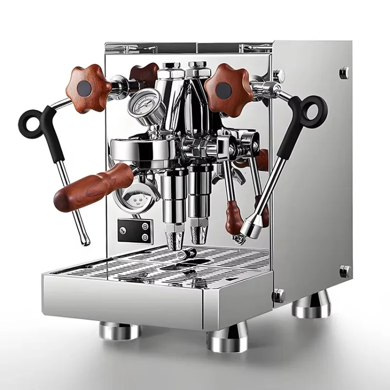 Custom Adjustable Steam Temperature Stainless Steel Body Latte Cappuccino Espresso Coffee Machine
