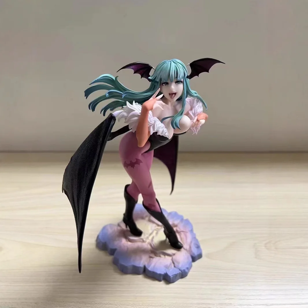 Schönes Mädchen-Dämonen-Succubus Monica Lilith Felicia-Spiel rund um die Animation, handgefertigtes Ornament-Modell