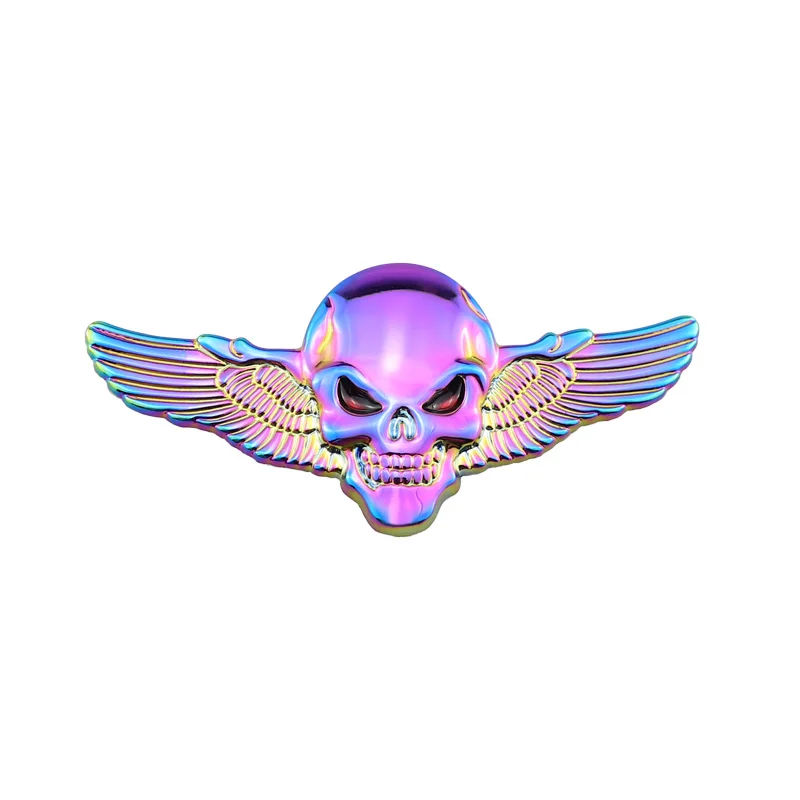 

3D Metal Skull Wing Stickers - Universal Waterproof Car and Motorcycle Stickers, Fashionable Automotive Accessories