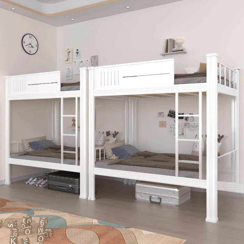 Go to bed and get off the table, dormitory combination bed, upper and lower bunk double-layer steel frame high and low bed