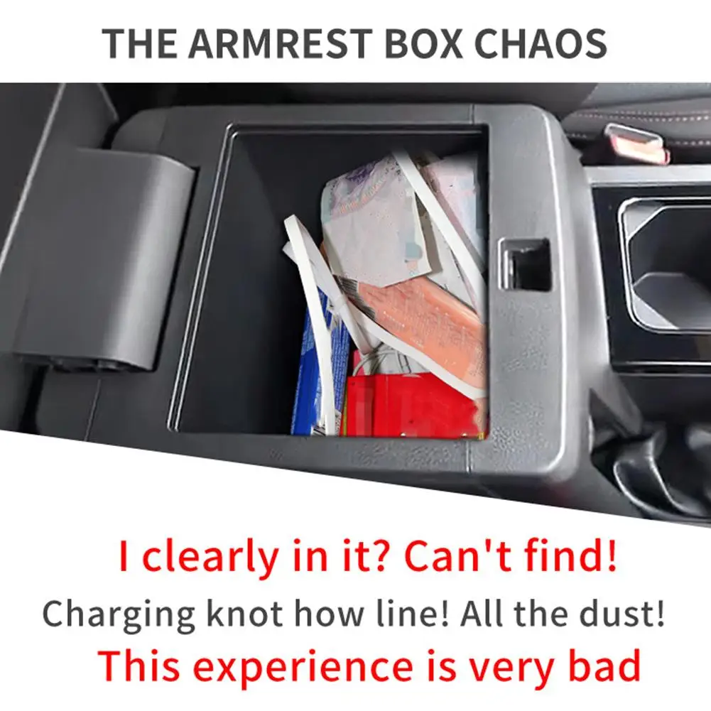 لميتسوبيشي L200/تريتون 2024-2025 مسند الذراع صندوق تخزين سيارة مركز مسند الذراع صندوق تخزين وحدة التحكم صندوق منظم الملحقات