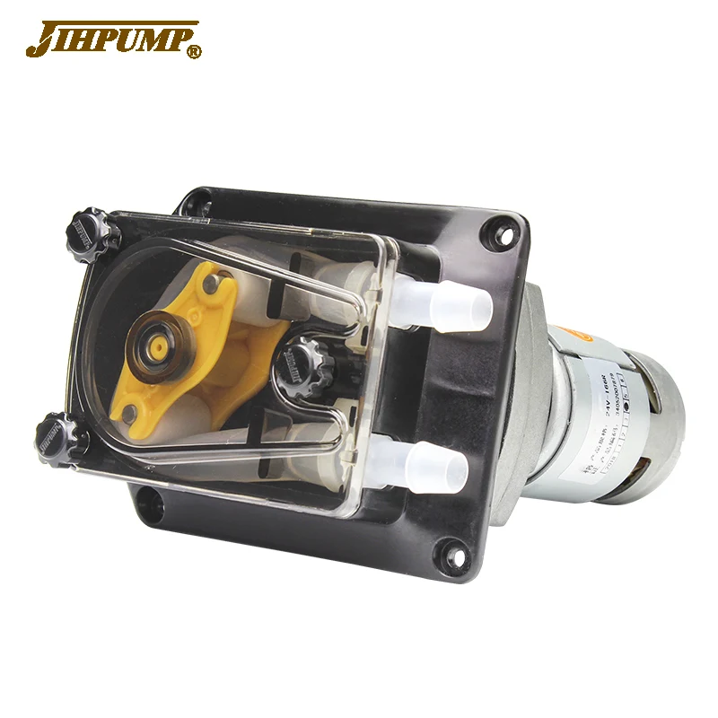 JIHPUMP 304K 1000ml 1480ml/min Small Mini Micro Peristaltic Pump Suppliers 8mm Water Viscous Liquid Dosing Parts Cheap Price