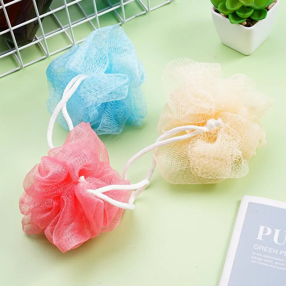 5PCS Bath Ball Shower Mesh Sponge Foaming Sponge Exfoliating Scrubber Body Cleaner Scrubber Cleaning Tool Body Cleaning Supplies