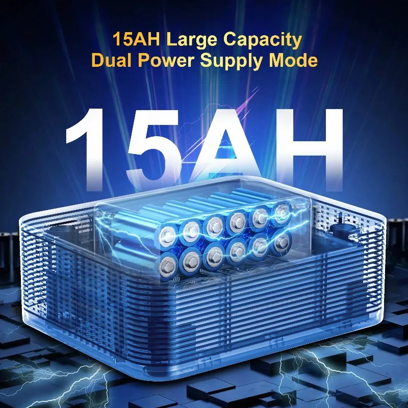 

YDH-X3MAX-H713 4K Projector with 500ANSI 120 Inch Display Android 11 Voice 15000mAh Battery for Indoor & Outdoor Camping