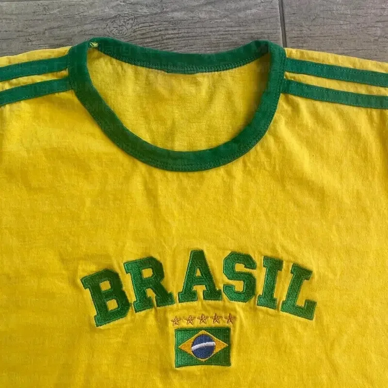Estate Y2K vestiti estetica lettera delle donne ricamo brasiliano Streetwear t-shirt manica corta Harajuku Splicing sports top