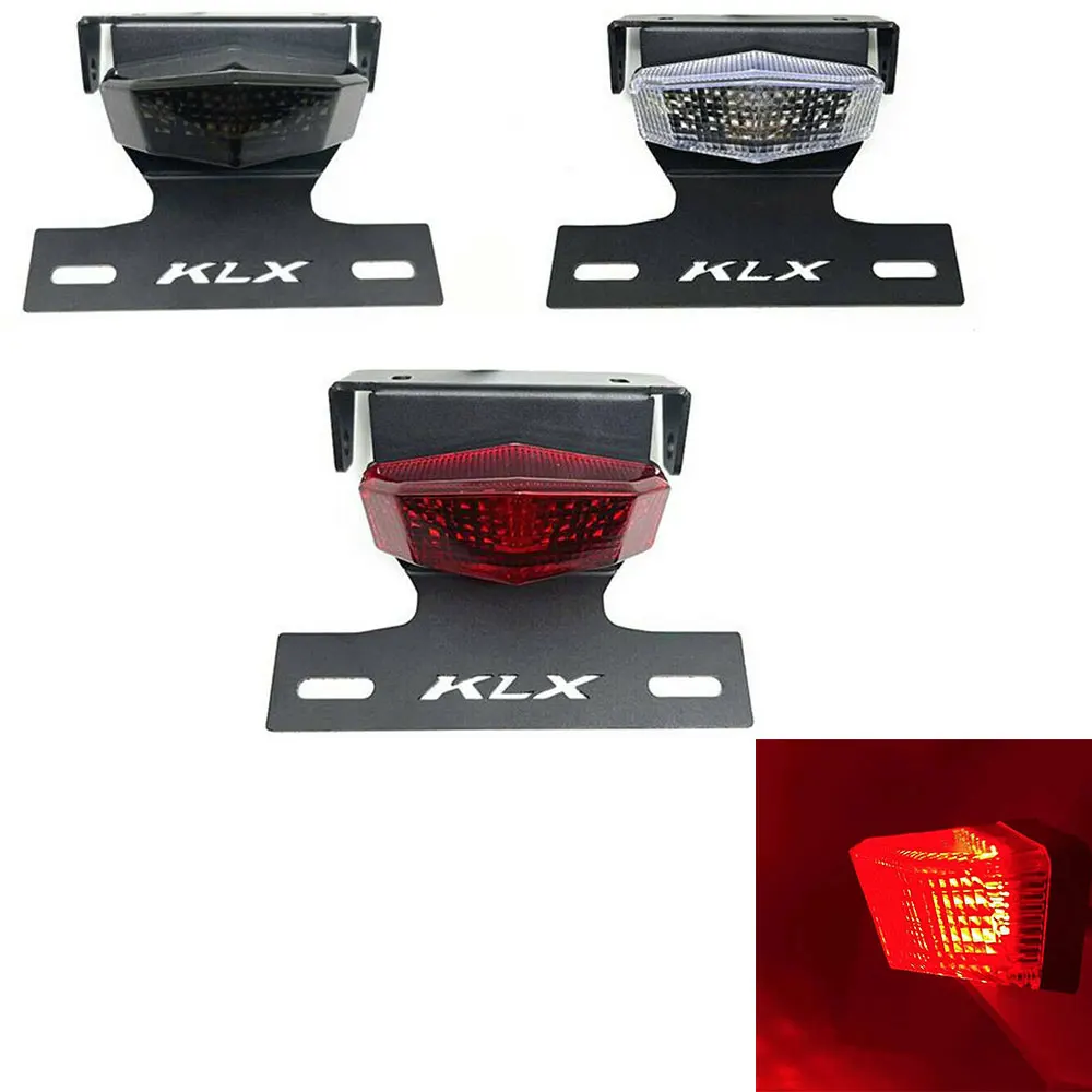 

Для KAWASAKI KLX125 KLX150 KLX150L KLX 125 150 150L J BF фиксатор номерного знака со светодиодной подсветкой и хвостом Аксессуары в комплекте