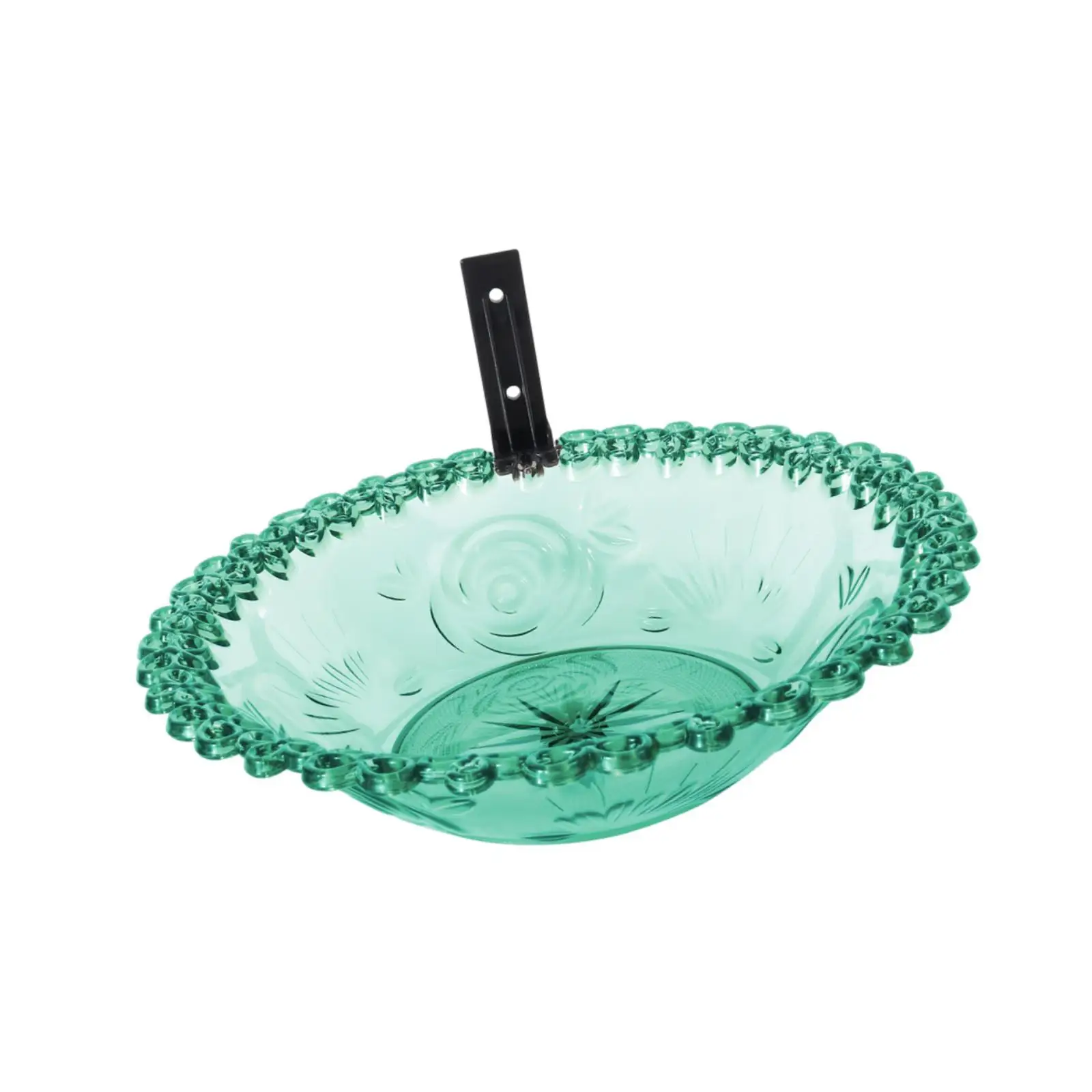 Wall-mounted Bird Bath Bird Feeders for Outdoor Sturdy Transparent Multiuse Easy Installation Courtyard Decoration for Garden