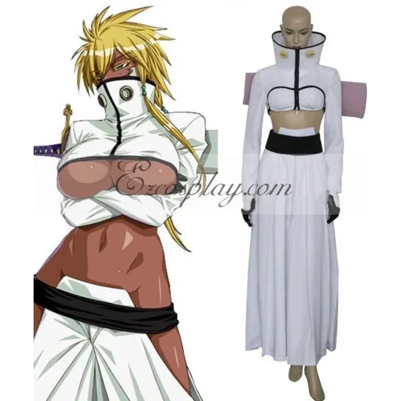 

Bleach Third Three Sword Tier Harribel Cosplay Costume Arrancar White Kimono Outfit E001