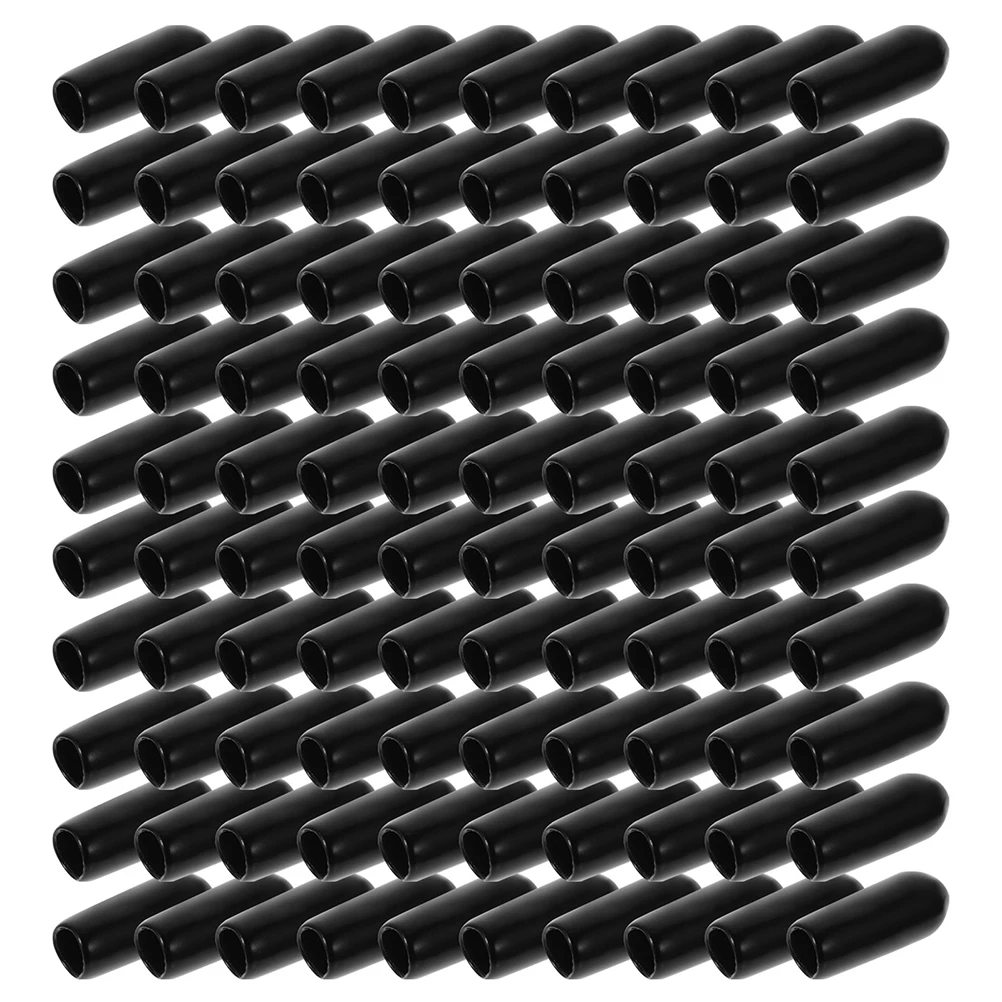

100pcs Accessories Rubber Ends Rubber Sleeves Comfortable DIY Replacement Hair Caps Cover Protector Styling Parts